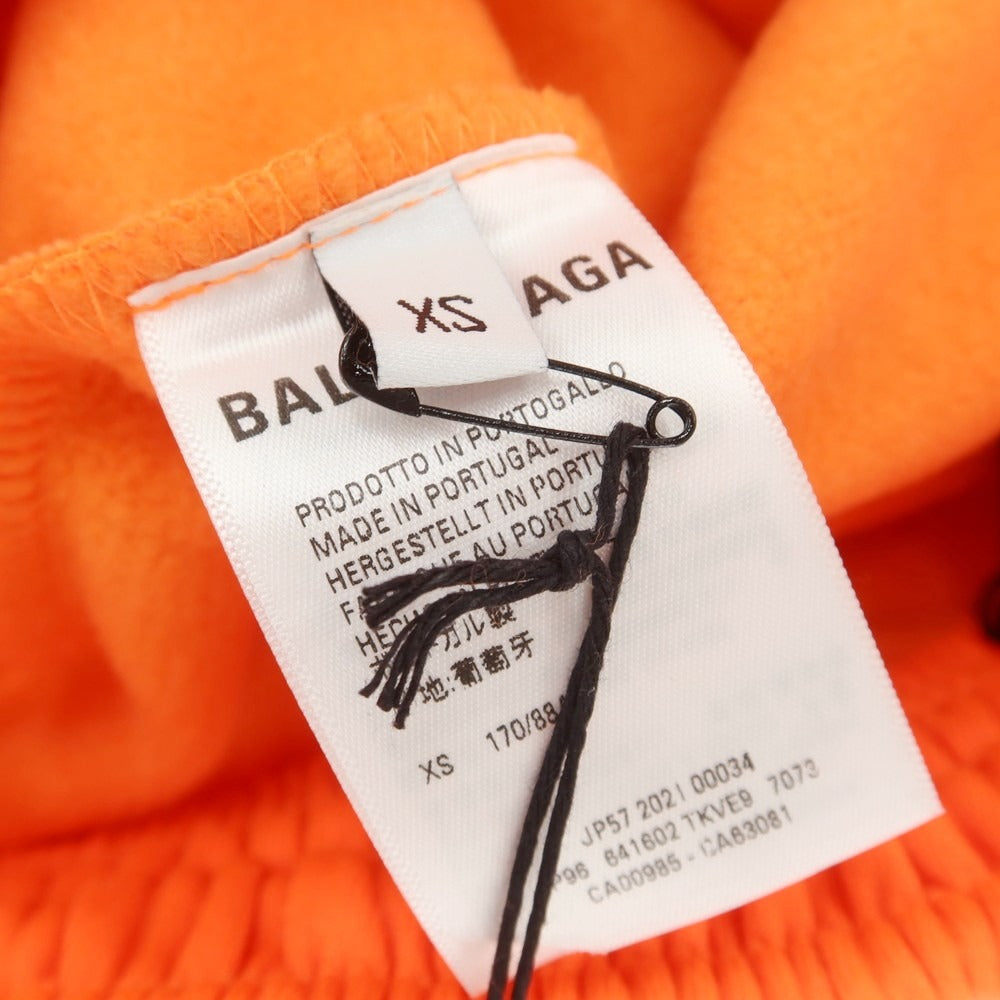 【中古】【未使用】バレンシアガ BALENCIAGA ポリエステルコットン スウェットパンツ ネオンオレンジ【サイズXS】【 状態ランクS 】【 メンズ 】[EPD]