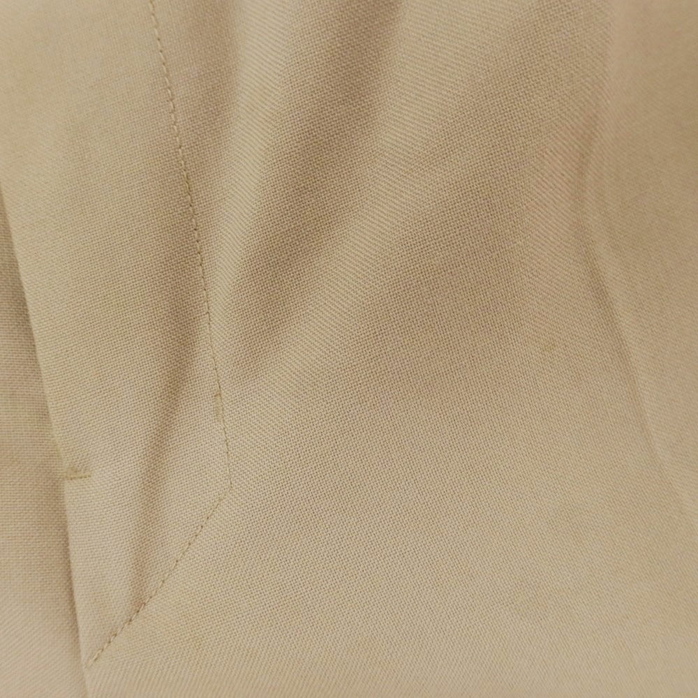【中古】ルメール LEMAIRE ポリエステルウール カジュアルスラックスパンツ ベージュ【 46 】【 状態ランクC 】【 メンズ 】