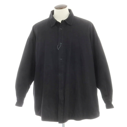 【中古】ラフシモンズ RAF SIMONS 中綿入り コットン オーバーサイズ シャツブルゾン ブラック【 42 】【 状態ランクD 】【 メンズ 】