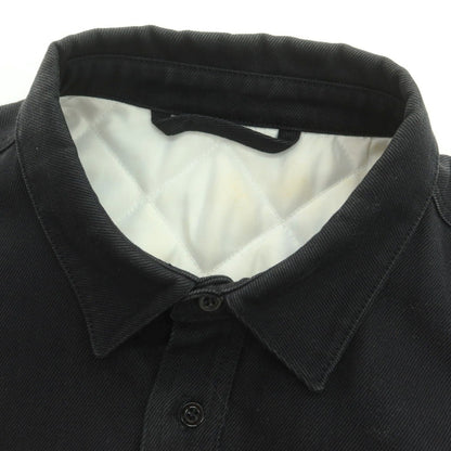 【中古】ラフシモンズ RAF SIMONS 中綿入り コットン オーバーサイズ シャツブルゾン ブラック【 42 】【 状態ランクD 】【 メンズ 】