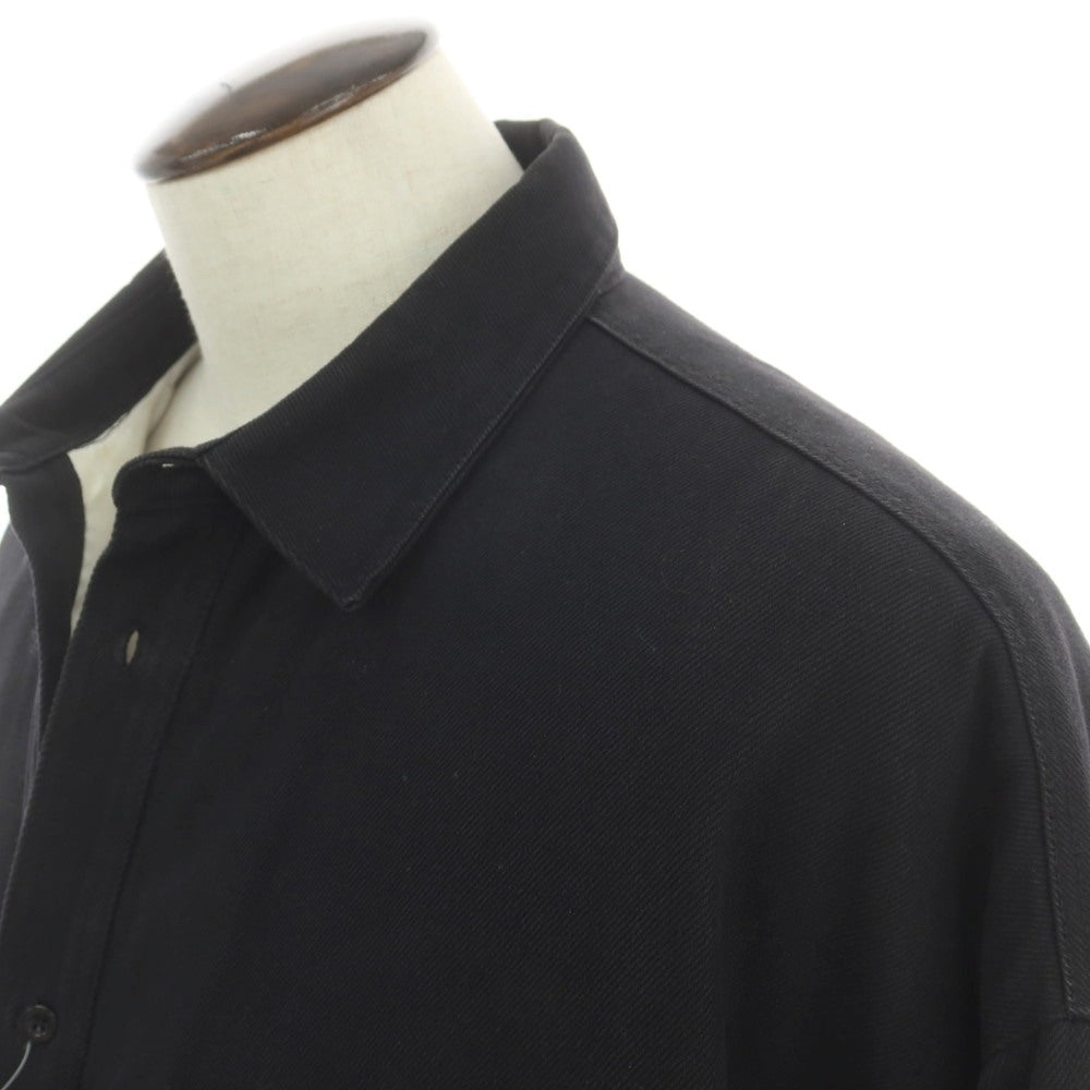 【中古】ラフシモンズ RAF SIMONS 中綿入り コットン オーバーサイズ シャツブルゾン ブラック【 42 】【 状態ランクD 】【 メンズ 】
