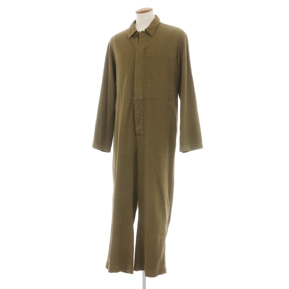 【中古】ドリスヴァンノッテン DRIES VAN NOTEN コットン ジャンプスーツ ツナギ カーキ【 M 】【 状態ランクB 】【 メンズ 】