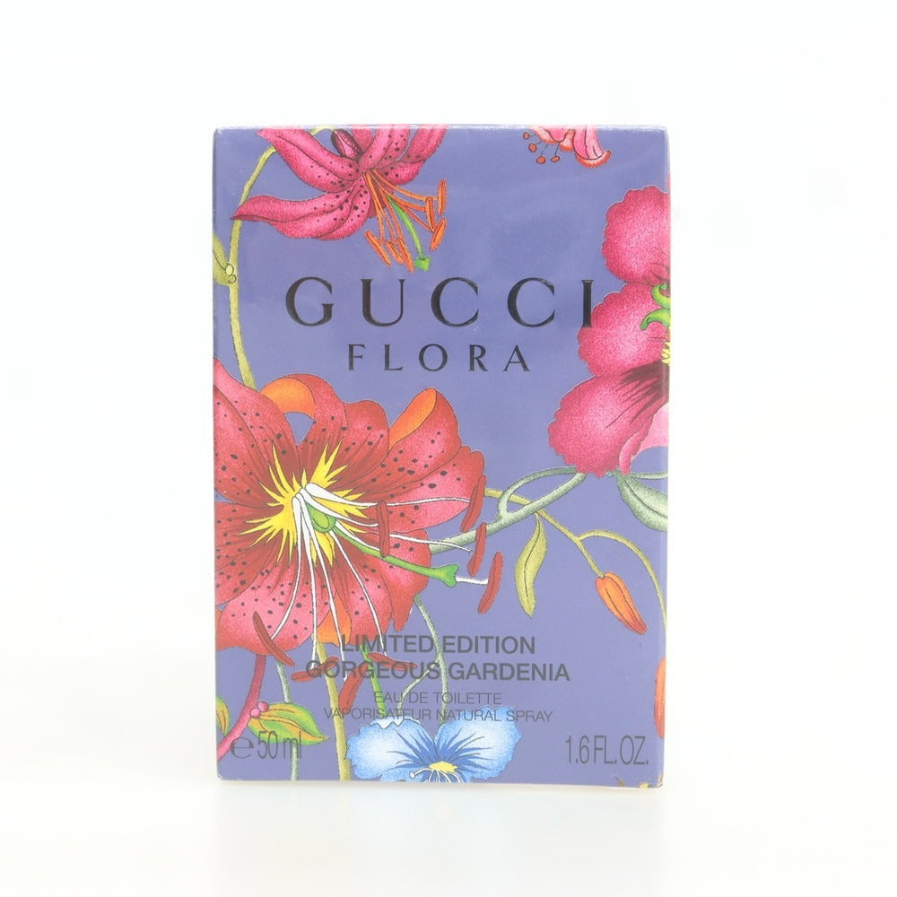【中古】【未使用】グッチ GUCCI FLORA GORGEOUS GARDENIA オードトワレ 香水 フレグランス ブルーパープルxマルチ【 50ml 】【 状態ランクS 】【 レディース 】