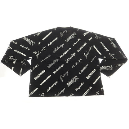 【中古】バレンシアガ BALENCIAGA ウールポリエステル カーディガン ブラックxホワイト【 4 】【 状態ランクA 】【 メンズ 】