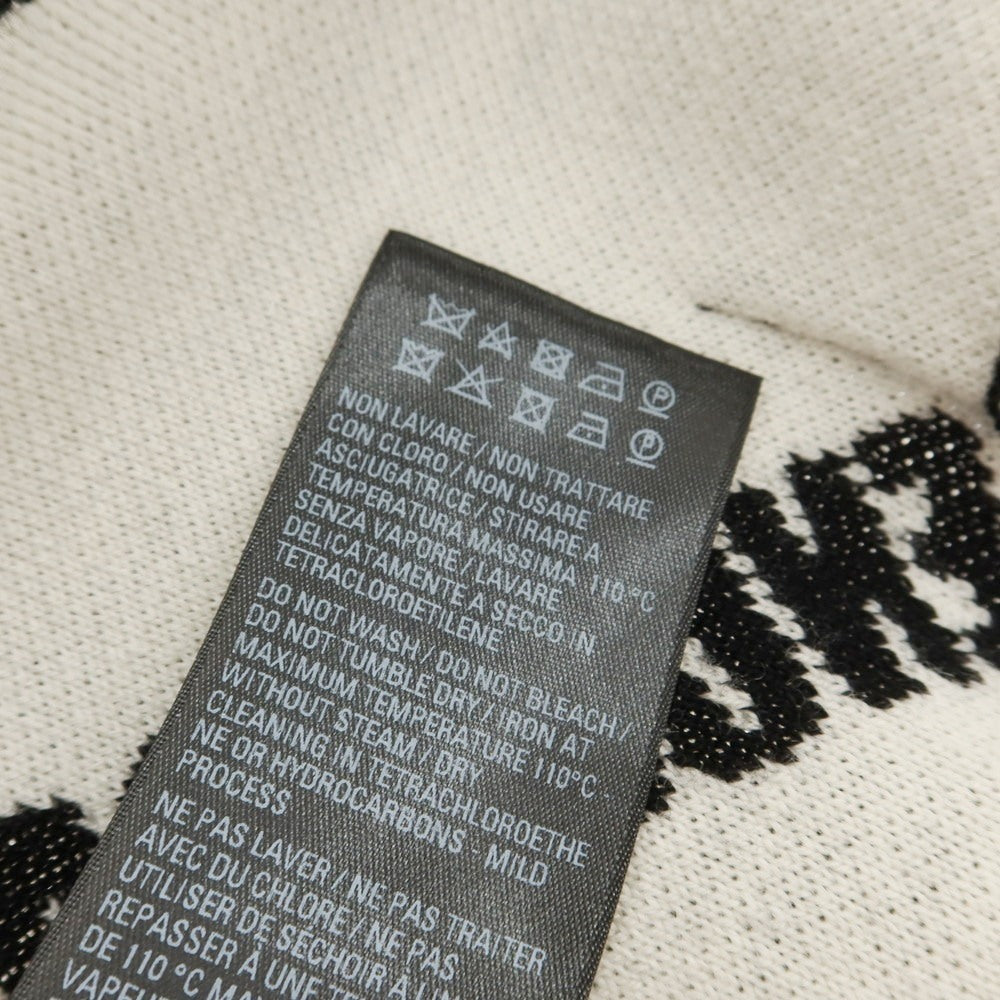 【中古】バレンシアガ BALENCIAGA ウールポリエステル カーディガン ブラックxホワイト【サイズ4】【 状態ランクA 】【 メンズ 】[DPD]