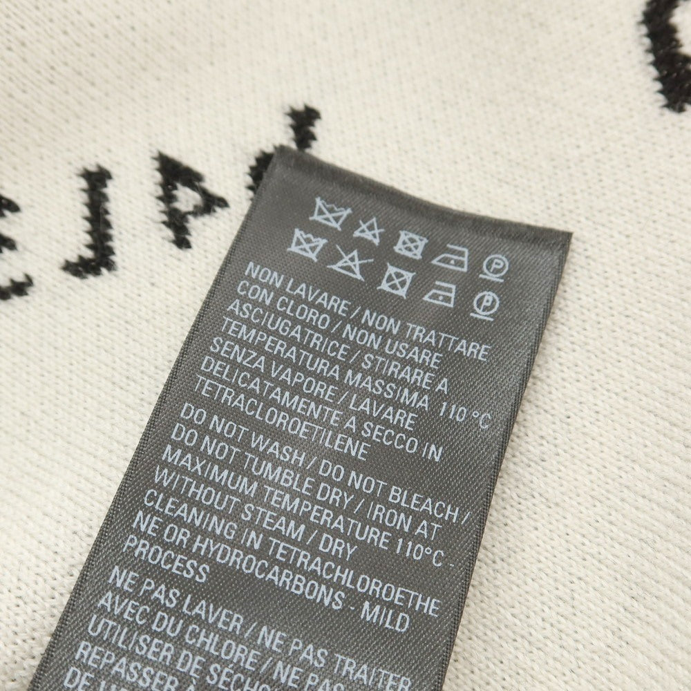 【中古】バレンシアガ BALENCIAGA ウールポリエステル クルーネック プルオーバーニット ブラックxホワイト【 XL 】【 状態ランクA 】【 メンズ 】[CPD]