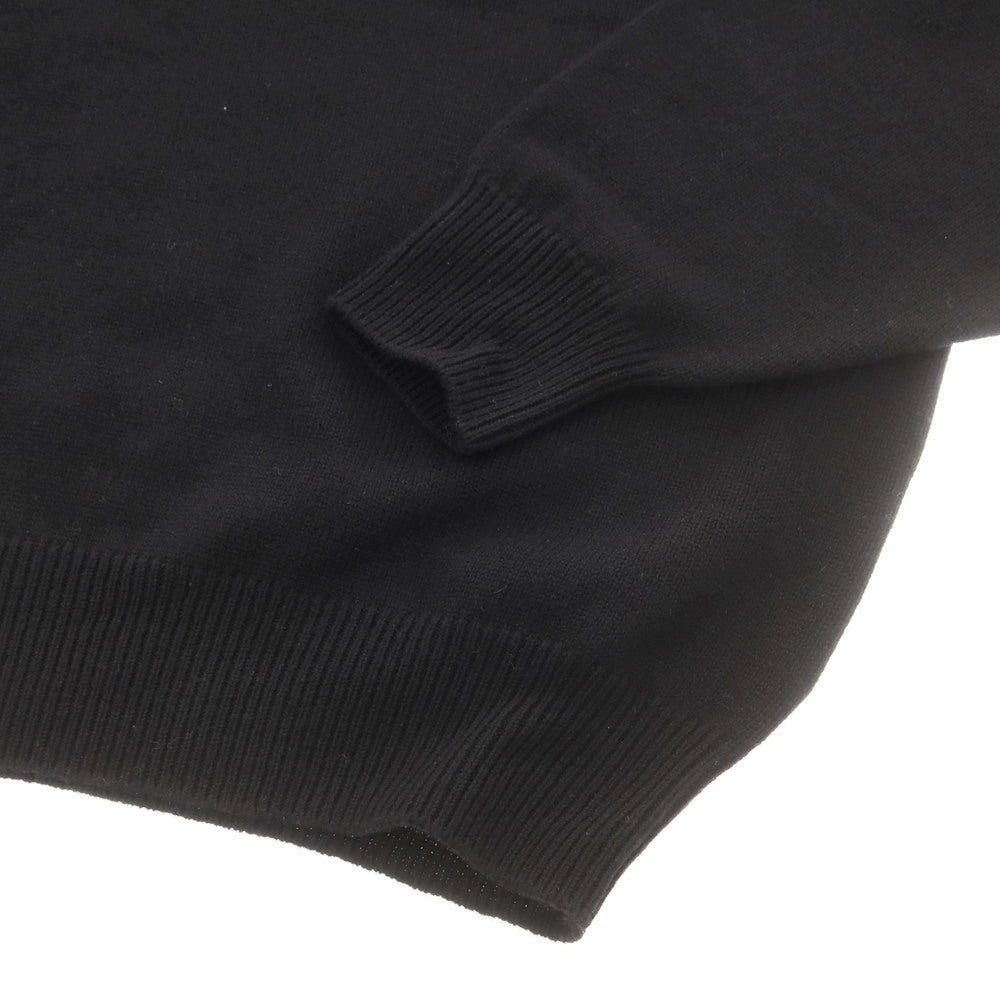 【中古】バレンシアガ BALENCIAGA ミドルゲージ カシミヤ クルーネック プルオーバーニット ブラック【サイズXS】【 状態ランクA 】【 メンズ 】[DPD]