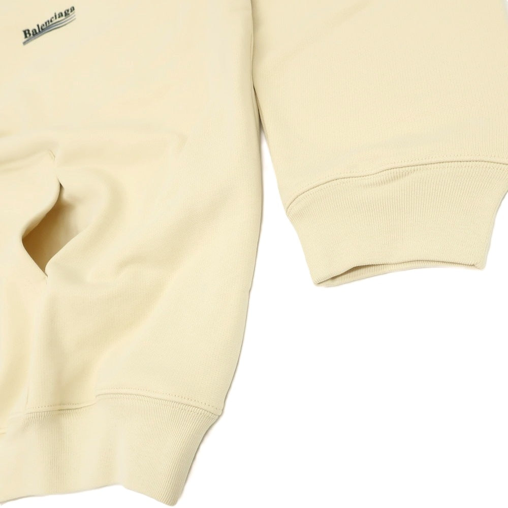 【中古】バレンシアガ BALENCIAGA コットン スウェット プルオーバー パーカー ライトベージュ【 S 】【 状態ランクA 】【 メンズ 】[EPD]