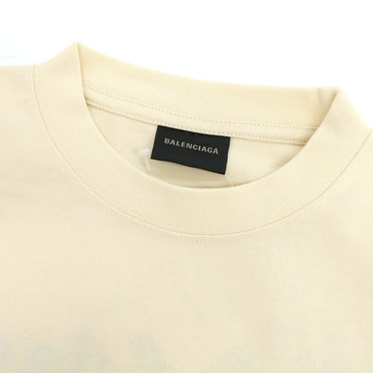 【中古】バレンシアガ BALENCIAGA コットン クルーネック 半袖Ｔシャツ ライトベージュ【 S 】【 状態ランクA 】【 メンズ 】