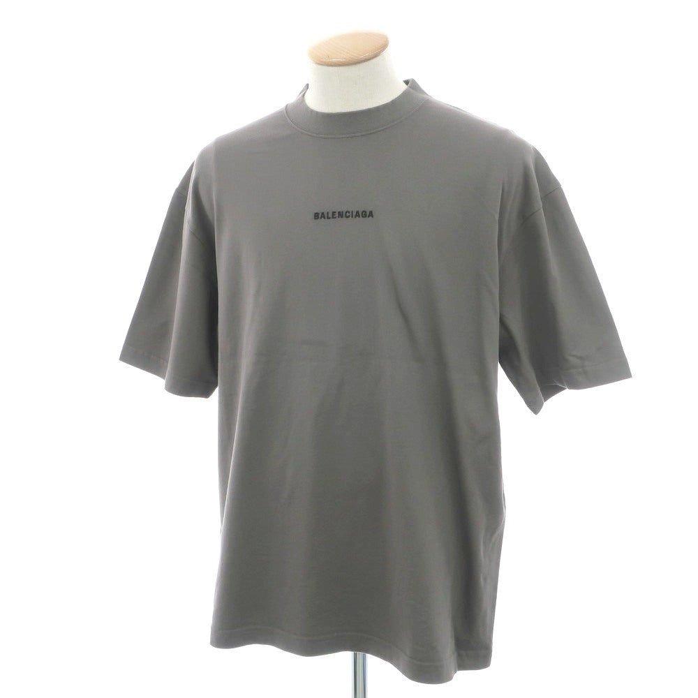 【中古】バレンシアガ BALENCIAGA コットン クルーネック 半袖Ｔシャツ ダークグレー【 XS 】【 状態ランクA 】【 メンズ 】