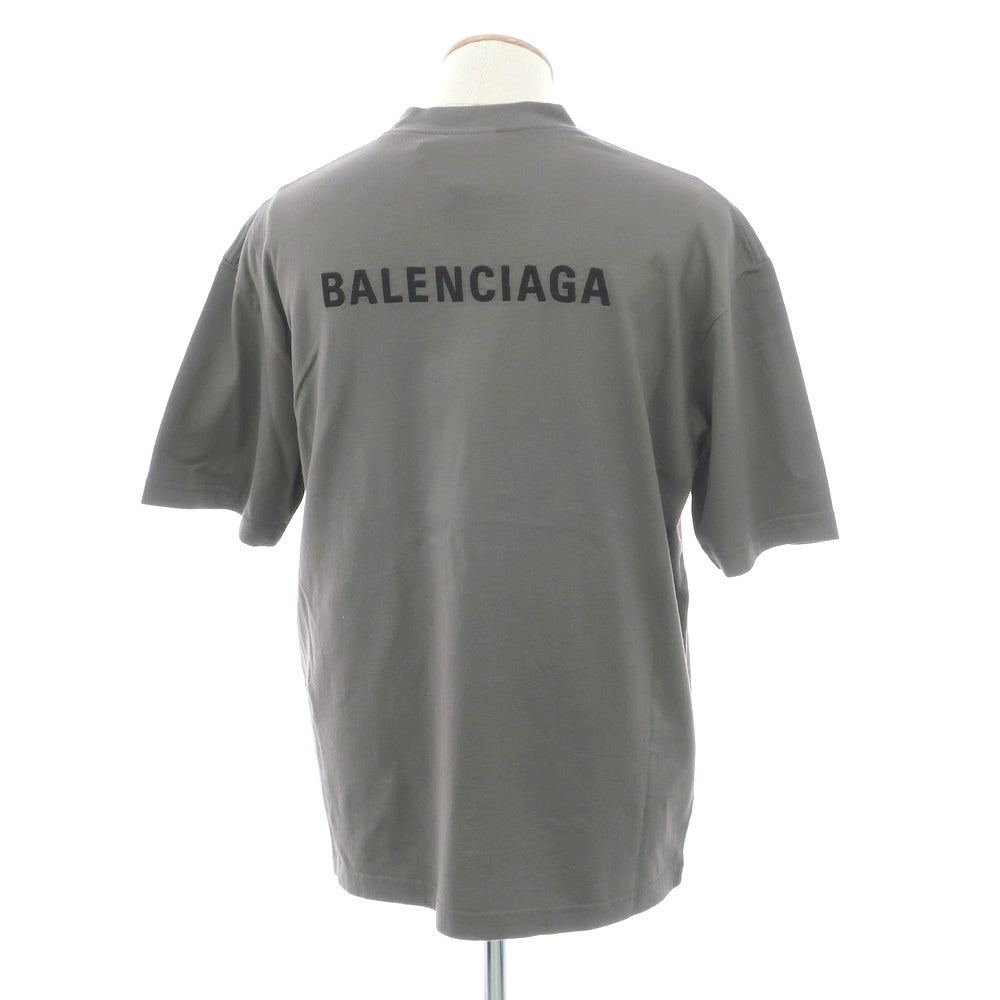 【中古】バレンシアガ BALENCIAGA コットン クルーネック 半袖Ｔシャツ ダークグレー【 XS 】【 状態ランクA 】【 メンズ 】