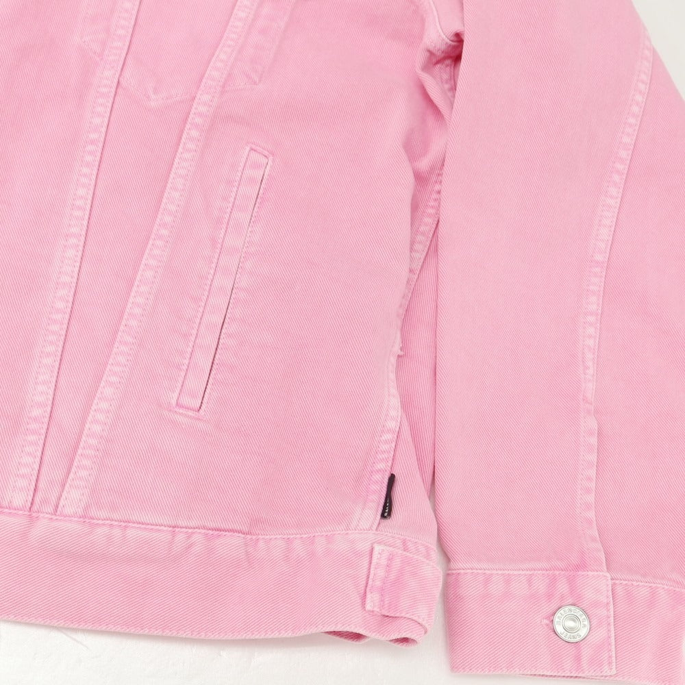 [Used] [Unused] BALENCIAGA Logo Embroidered Denim Jacket Pink [38] [Condition Rank S] [Men&