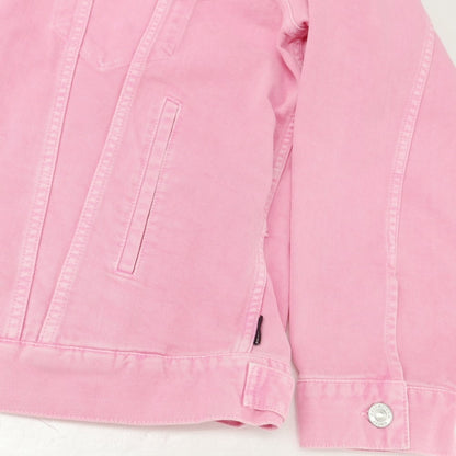 [Used] [Unused] BALENCIAGA Logo Embroidered Denim Jacket Pink [38] [Condition Rank S] [Men&