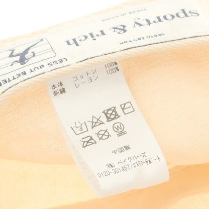 [Used] SPORTY &amp;amp; RICH Cotton Cap Beige [Condition Rank C] [Men&