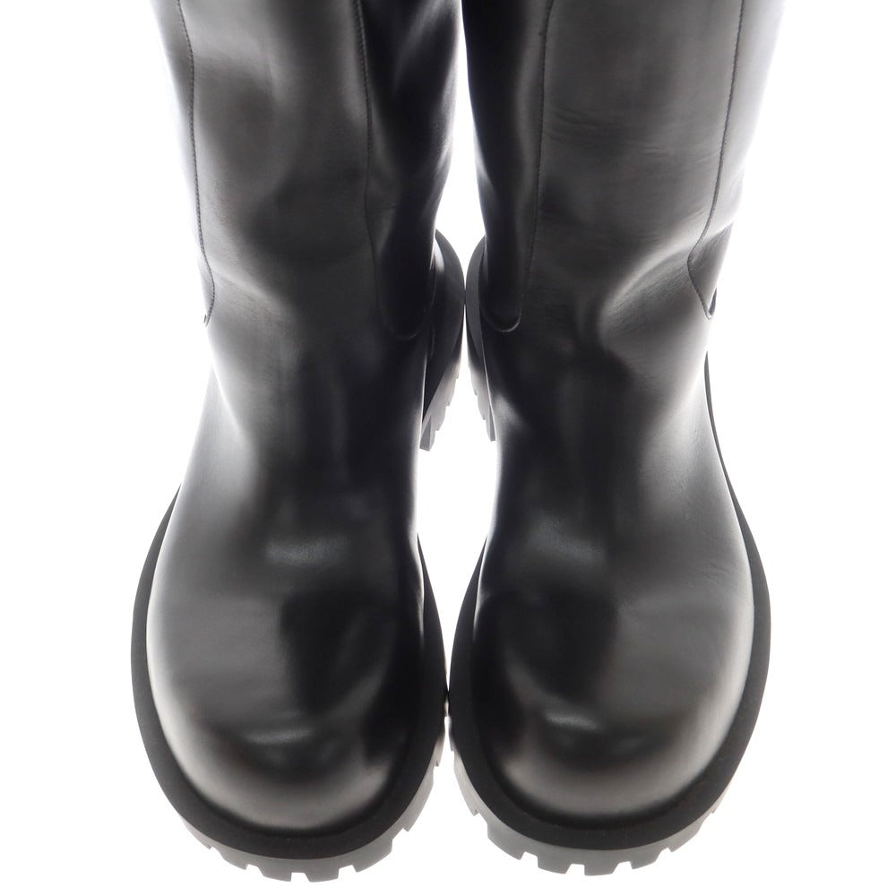 【中古】【未使用】バレンシアガ BALENCIAGA レザー ロング ブーツ ブラック【 41 】【 状態ランクS 】【 メンズ 】