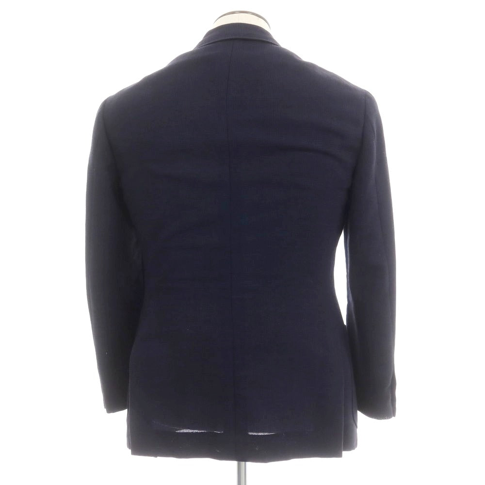 [Used] RING JACKET Wool Check Tailored Jacket Navy [50] [Condition Rank C] [Men&