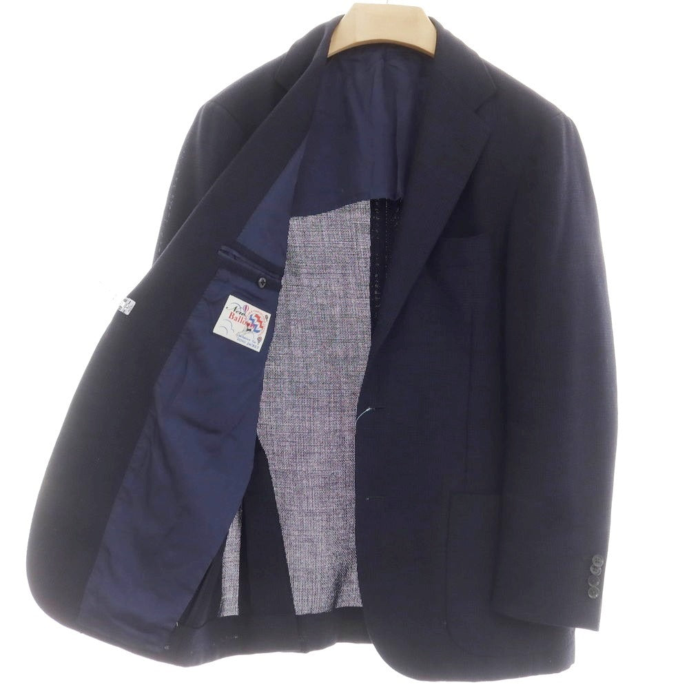 [Used] RING JACKET Wool Check Tailored Jacket Navy [50] [Condition Rank C] [Men&
