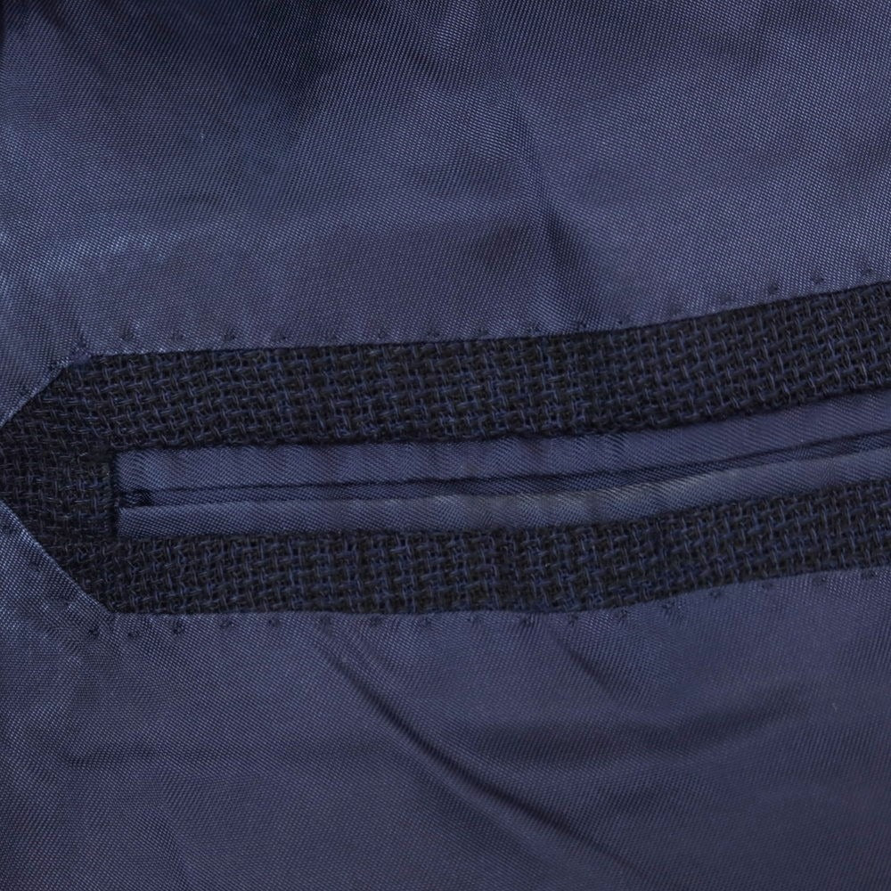 [Used] RING JACKET Wool Check Tailored Jacket Navy [50] [Condition Rank C] [Men&