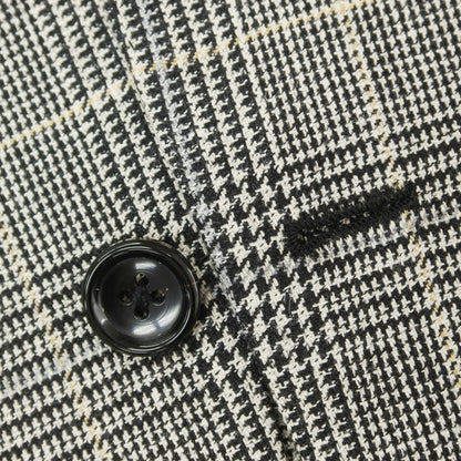[Used] Brilla per il gusto Wool silk linen check tailored jacket Light beige x black [50] [Condition rank B] [Men&