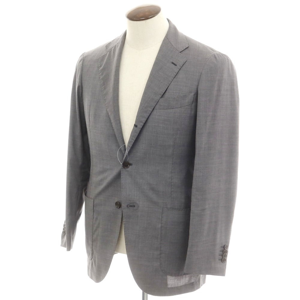 【中古】ビームスエフ BEAMS F ウール テーラードジャケット グレー【 50 】【 状態ランクC 】【 メンズ 】