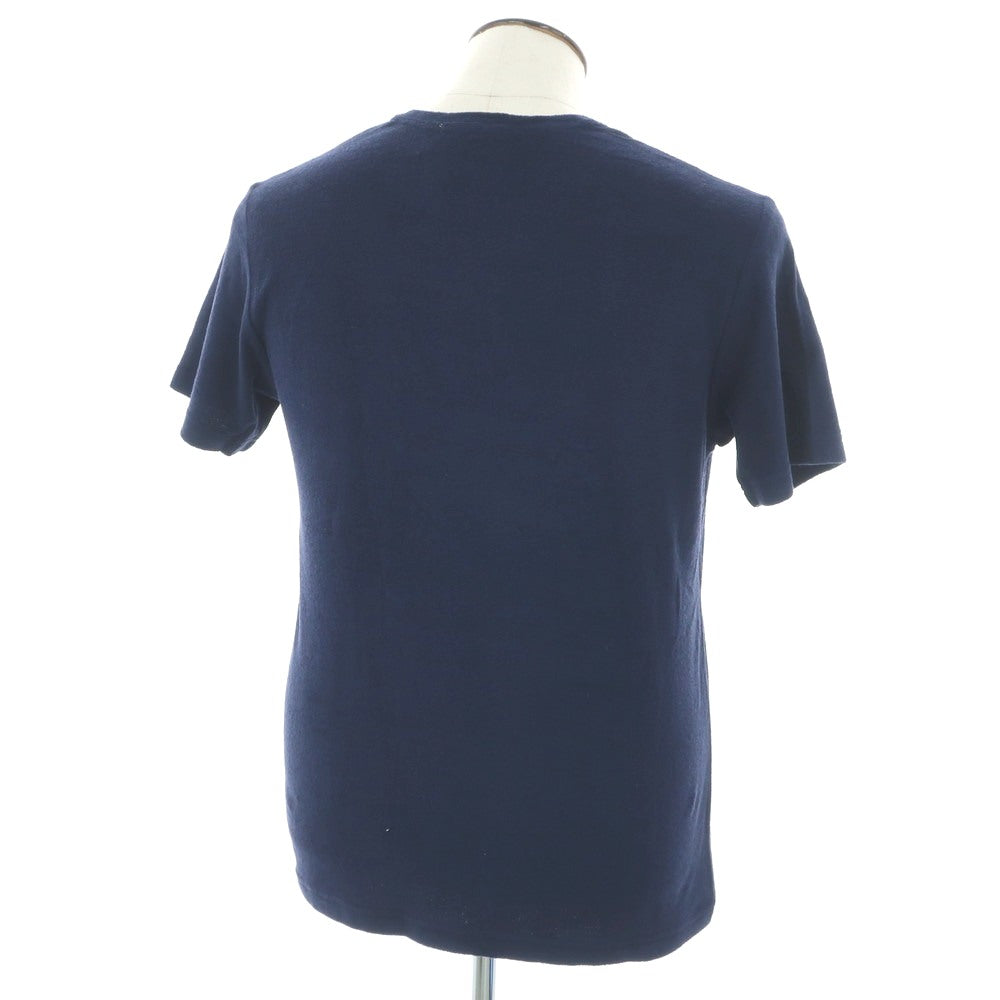 【中古】ギローバー GUY ROVER コットン パイル クルーネック ポケット 半袖Ｔシャツ ネイビー【 L 】【 状態ランクA 】【 メンズ 】