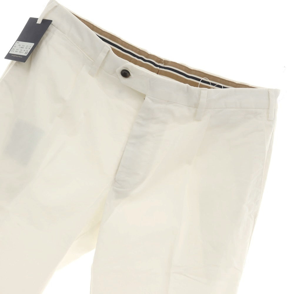 [Used] Germano GERMANO CITY Stretch Cotton Casual Slacks Pants White [50] [Condition Rank A] [Men&