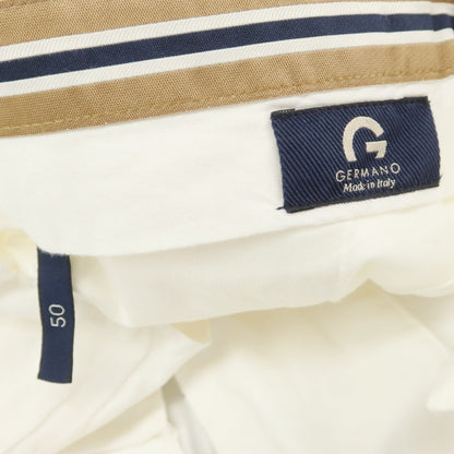 [Used] Germano GERMANO CITY Stretch Cotton Casual Slacks Pants White [50] [Condition Rank A] [Men&