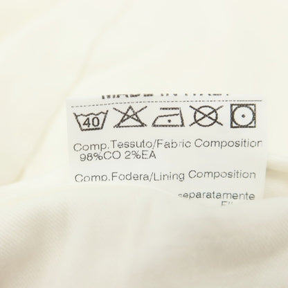 [Used] Germano GERMANO CITY Stretch Cotton Casual Slacks Pants White [50] [Condition Rank A] [Men&
