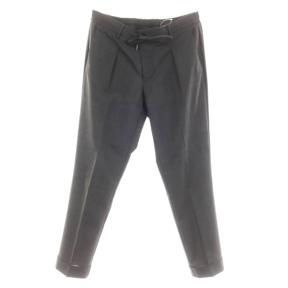 [Used] GERMANO TRAVEL Stretch Wool Polyester Easy Slacks Pants Dark Gray [50] [Condition Rank B] [Men&