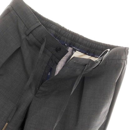 [Used] GERMANO TRAVEL Stretch Wool Polyester Easy Slacks Pants Dark Gray [50] [Condition Rank B] [Men&