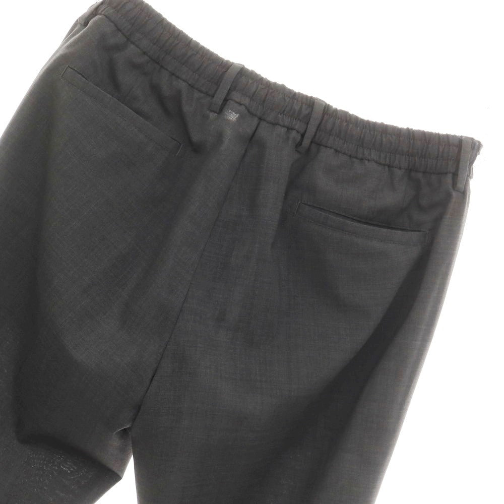 [Used] GERMANO TRAVEL Stretch Wool Polyester Easy Slacks Pants Dark Gray [50] [Condition Rank B] [Men&