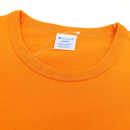 【中古】チャンピオン Champion × BEAMS by MIN-NANO  コットン クルーネック 半袖Ｔシャツ オレンジ【 L 】【 状態ランクB 】【 メンズ 】