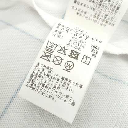 【中古】セットイン Setinn 2025年春夏 ポリエステル チェック 半袖ポロシャツ ホワイト【 L 】【 状態ランクA 】【 メンズ 】