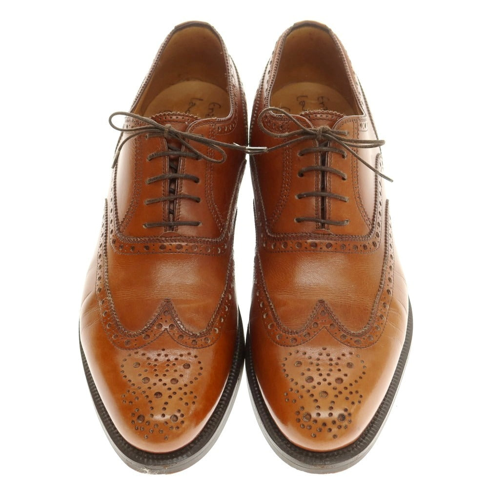 【中古】エンツォ ボナフェ Enzo Bonafe ウイングチップ ドレスシューズ ブラウン【 8 】【 状態ランクB 】【 メンズ 】