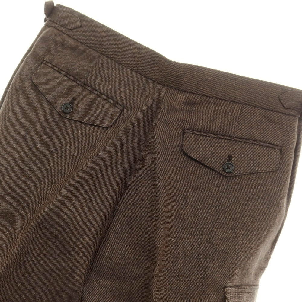 [Used] Banana Republic Linen Cargo Slacks Pants Brown [31] [Condition Rank A] [Men&