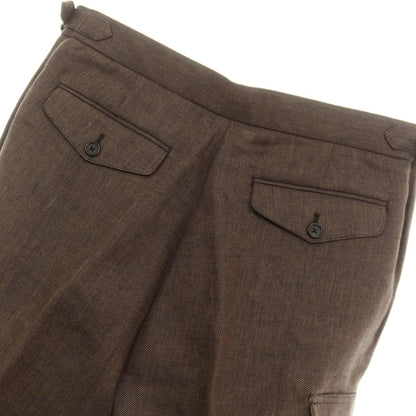 [Used] Banana Republic Linen Cargo Slacks Pants Brown [31] [Condition Rank A] [Men&