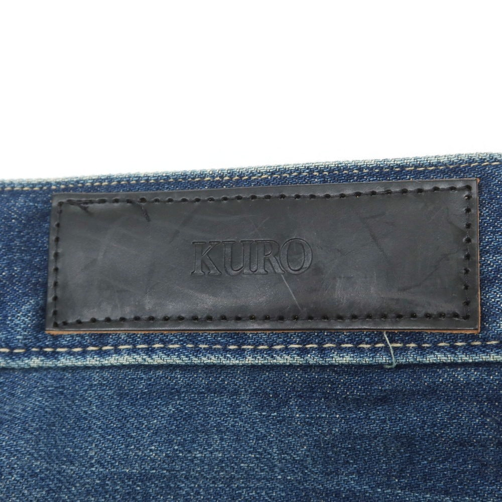 【中古】【未使用】クロ KURO コットン ジーンズ デニムパンツ ネイビーインディゴ【 31 】【 状態ランクS 】【 メンズ 】
