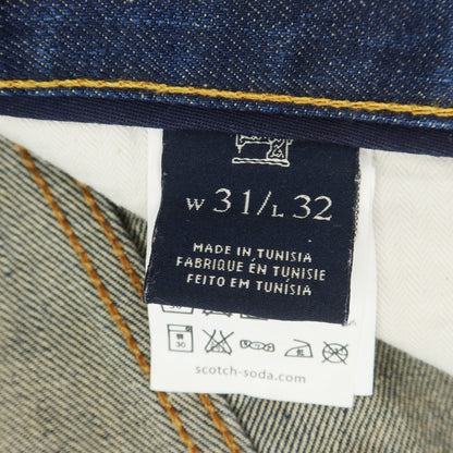 【中古】スコッチアンドソーダ SCOTCH &amp; SODA RALSTON コットン ジーンズ デニムパンツ ネイビーインディゴ【 31 】【 状態ランクB 】【 メンズ 】