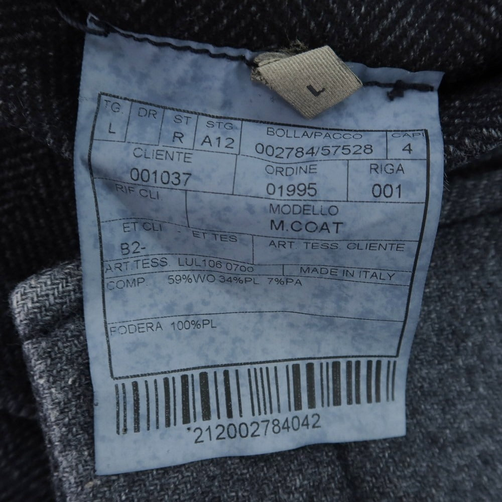 【中古】ボリオリ BOGLIOLI T.SUZUKI ウールポリエステル ダッフルコート ネイビー【 L 】【 状態ランクB 】【 メンズ 】