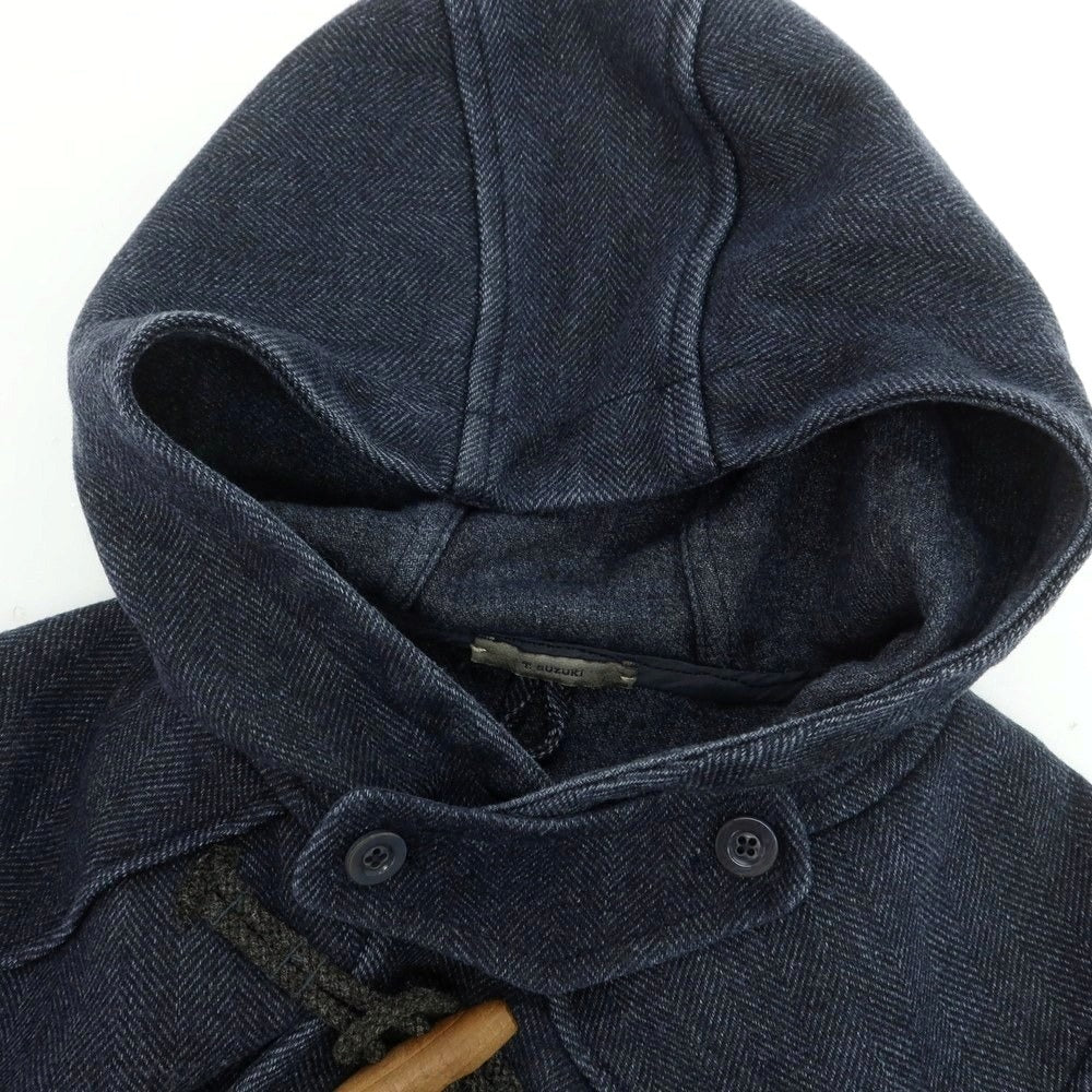 【中古】ボリオリ BOGLIOLI T.SUZUKI ウールポリエステル ダッフルコート ネイビー【サイズL】【 状態ランクB 】【 メンズ 】[DPD]