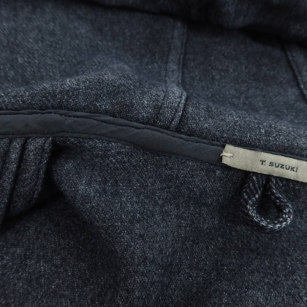 【中古】ボリオリ BOGLIOLI T.SUZUKI ウールポリエステル ダッフルコート ネイビー【 L 】【 状態ランクB 】【 メンズ 】