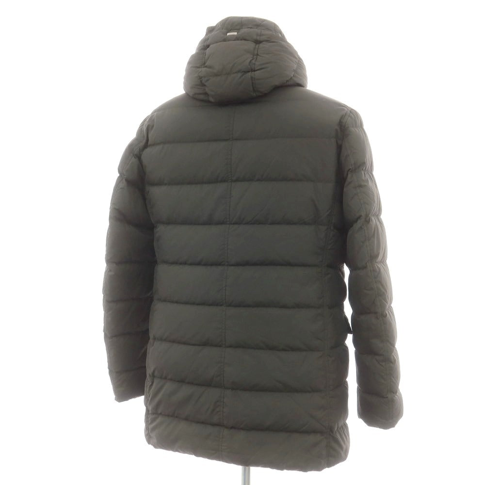【中古】ヘルノ Herno ナイロン ダウンコート ダークオリーブ【 52 】【 状態ランクC 】【 メンズ 】