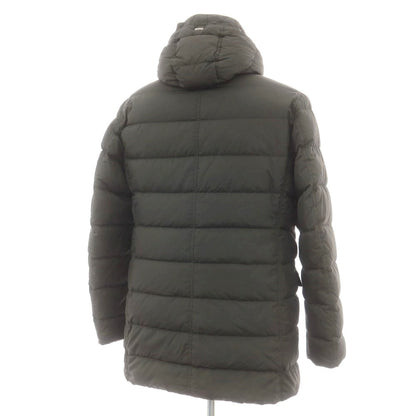 【中古】ヘルノ Herno ナイロン ダウンコート ダークオリーブ【 52 】【 状態ランクC 】【 メンズ 】
