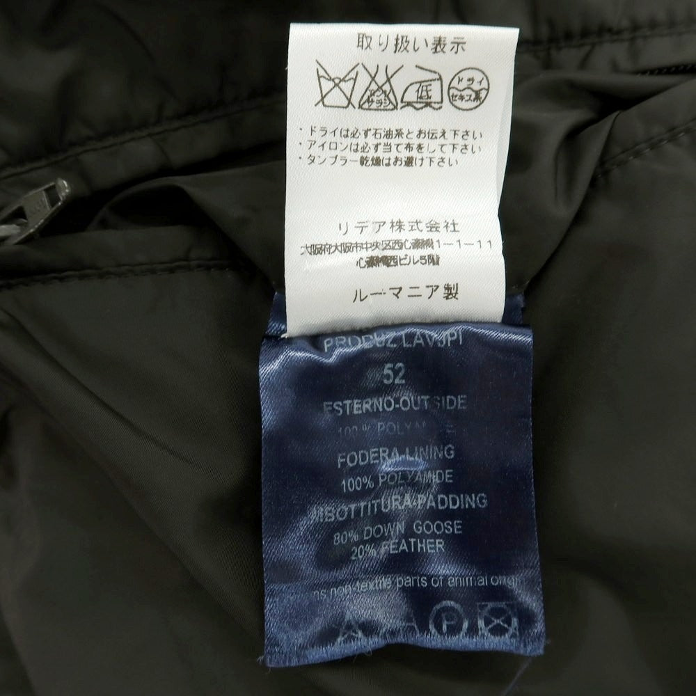 【中古】ヘルノ Herno ナイロン ダウンコート ダークオリーブ【 52 】【 状態ランクC 】【 メンズ 】