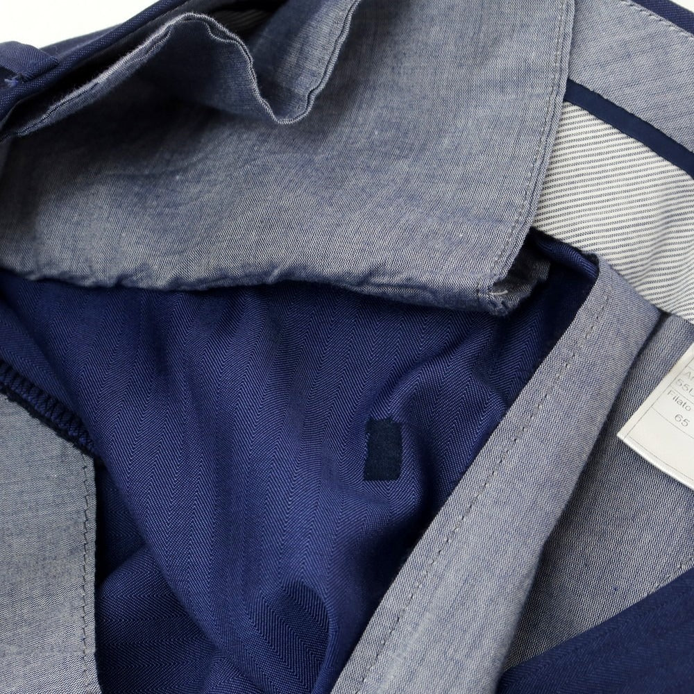[Used] TAGLIATORE Herringbone Wool 3-Button Suit Navy Blue [52] [Condition Rank B] [Men&