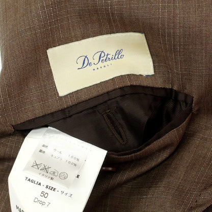 [Used] DE PETRILLO Wool 3-Button Suit Brown [50] [Condition Rank C] [Men&