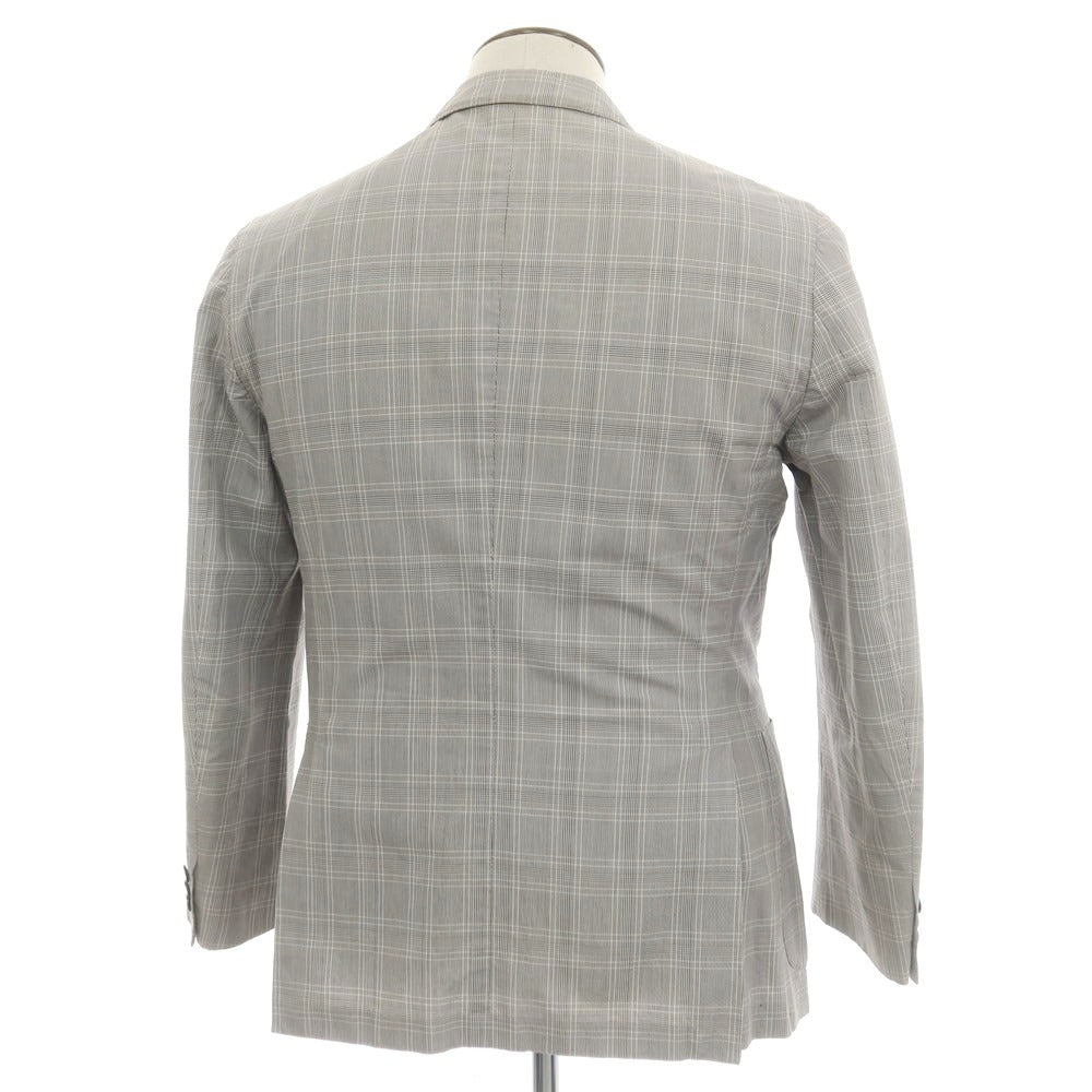 [Used] BOGLIOLI DOVER Cotton Check Casual Jacket Gray [50] [Condition Rank C] [Men&