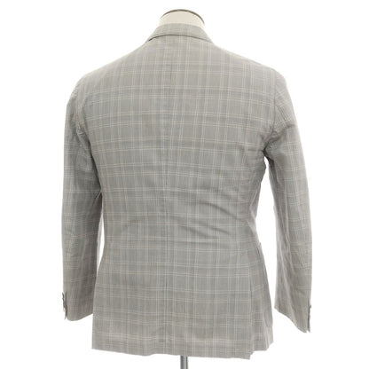 [Used] BOGLIOLI DOVER Cotton Check Casual Jacket Gray [50] [Condition Rank C] [Men&