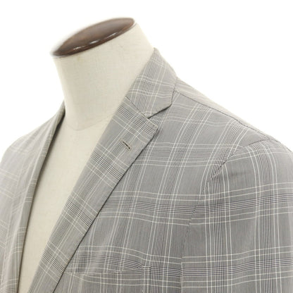 [Used] BOGLIOLI DOVER Cotton Check Casual Jacket Gray [50] [Condition Rank C] [Men&