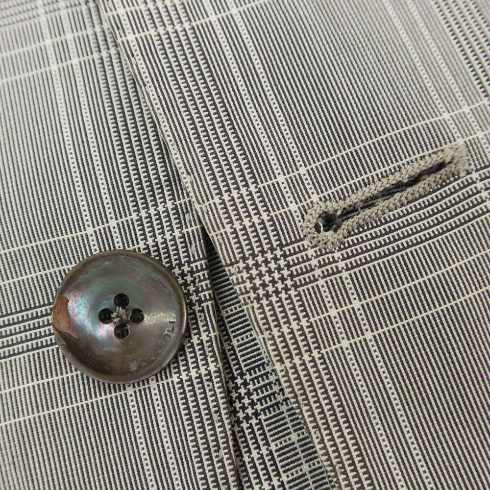 [Used] BOGLIOLI DOVER Cotton Check Casual Jacket Gray [50] [Condition Rank C] [Men&